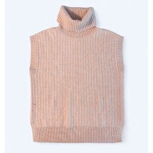 HAVEN Well Within 100% Cashmere Sweater Vest Size S Punk Turtleneck L Oversized